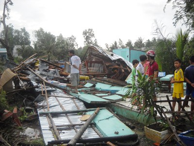 Destroyed houses in Bac Lieu Province (Photo: SGGP) Destroyed houses in Bac Lieu Province (Photo: SGGP)